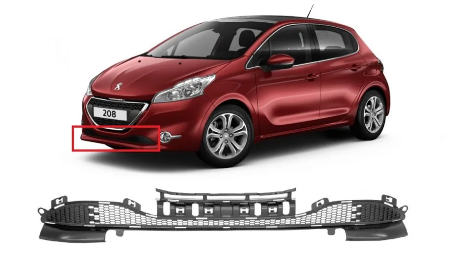 PEUGEOT – ÖN TAMPON ORTA IZGARA PG 208 2012-