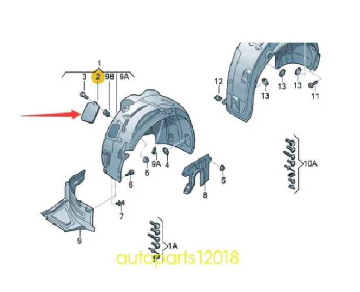AUDİ – ÖN DAVLUMBAZ FAR KAPAĞI SOL A6 2013-