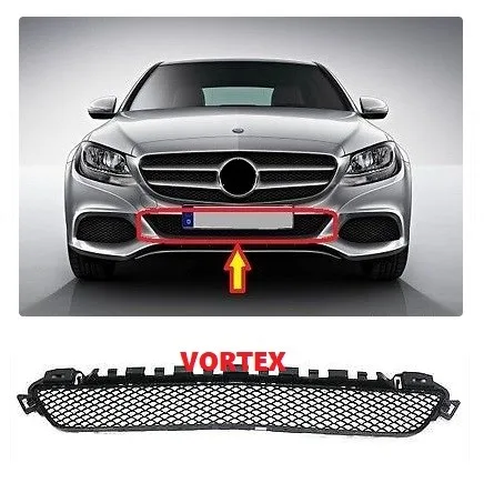 MERCEDES – ÖN TAMPON ORTA IZGARA (AVANGARDE-DARKGRİ) W205 14-