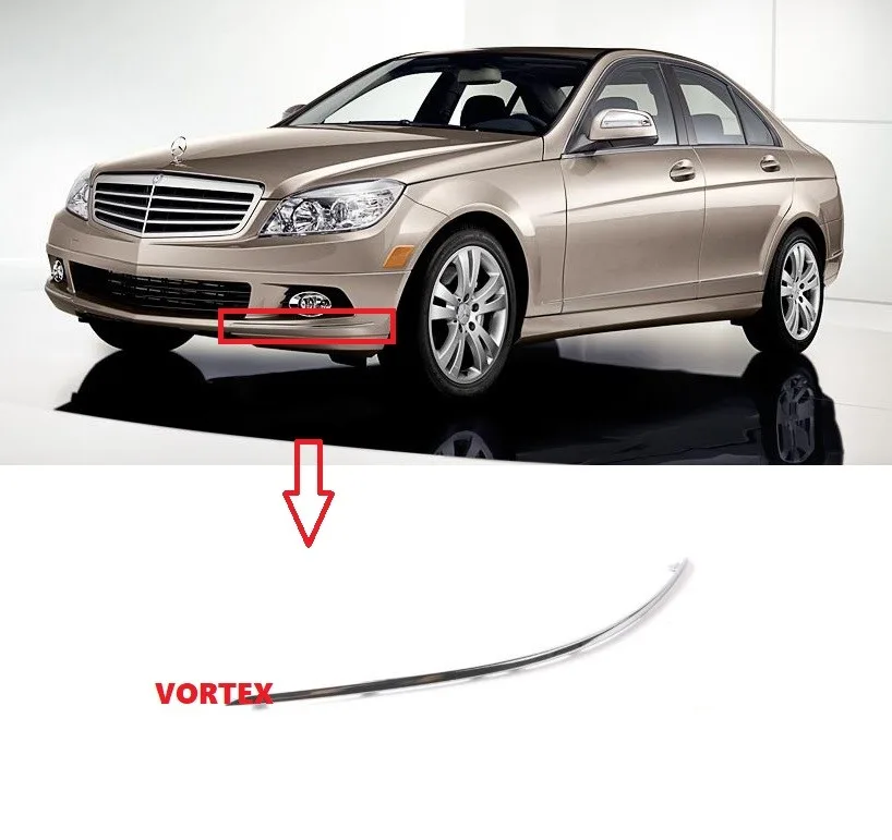 MERCEDES – ÖN TAMPON NİKELAJI SOL W204 2007-