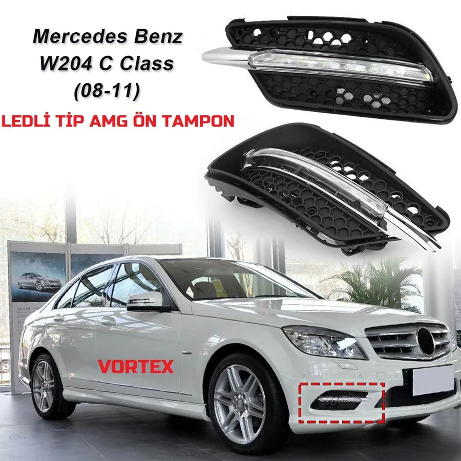 MERCEDES – ÖN TAMPON ( AMG – LEDLİ TİP ) W204 2007-