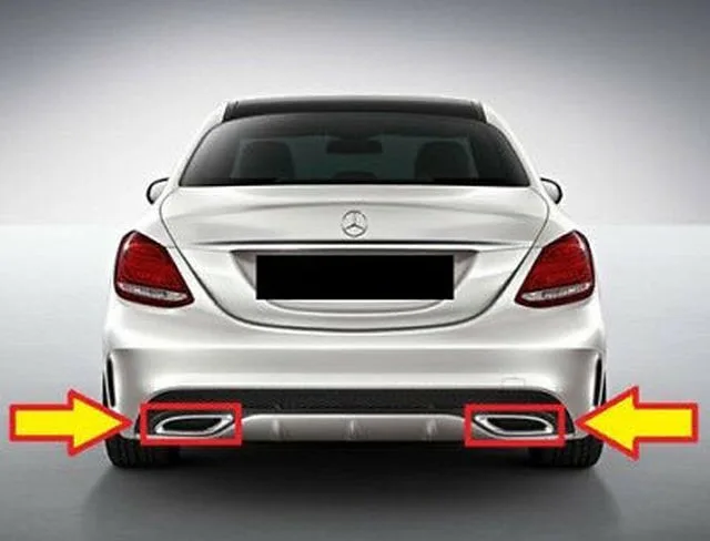 MERCEDES – EGZOZ UÇ NİKELAJ (SET) W205 2014-