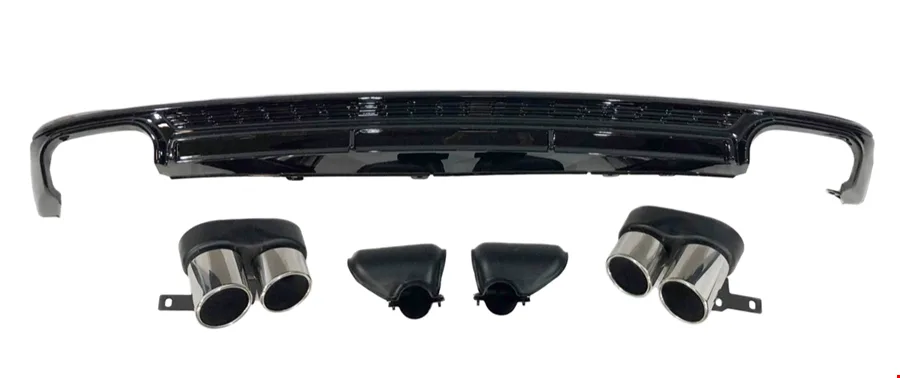 AUDİ – S6 ARKA DİFÜZÖR SET (KROM EGZOZLU) A6 2020-