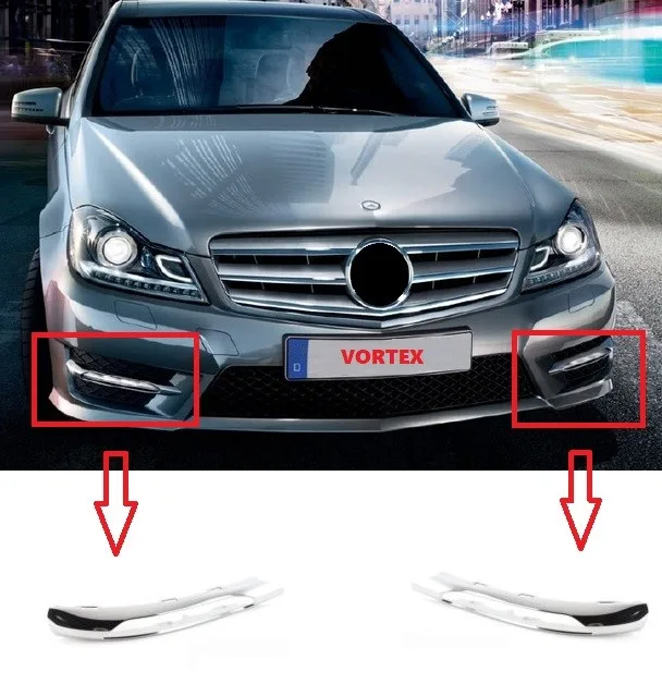 MERCEDES – SİS FAR KAPAK NİKELAJI SAĞ ( AMG ) W204 2011-