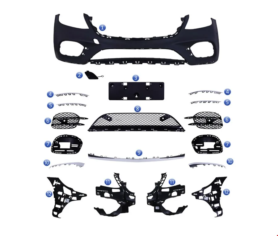 MERCEDES – ÖN TAMPON SET ( PANJURSUZ ) S400 AMG W222 2018-