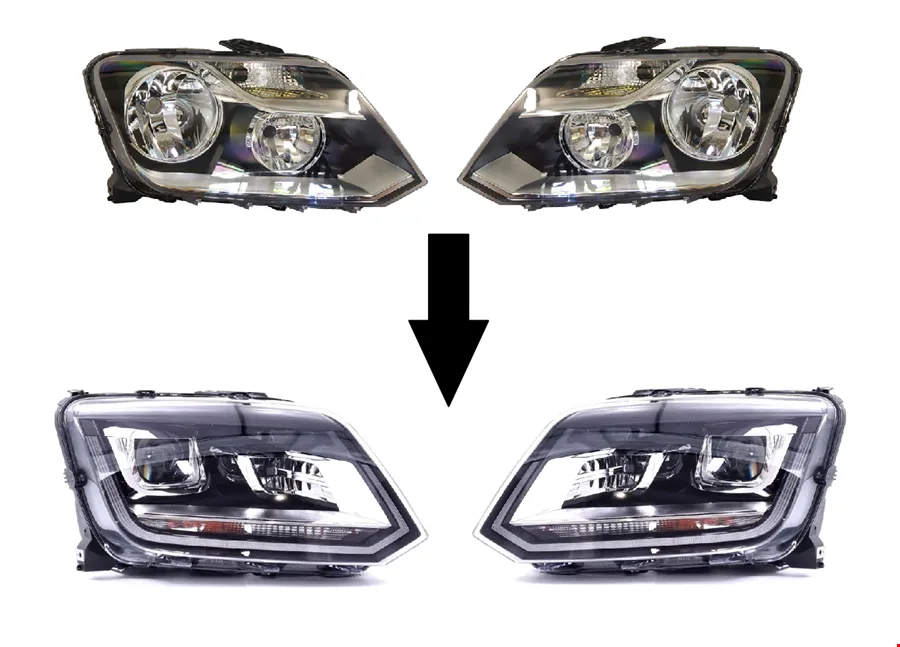 VOLKSWAGEN – ÖN FAR DÖNÜŞÜM SETİ 2010 ->2017 (HALOJEN->LED)