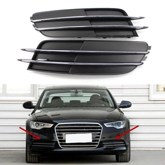 AUDİ – ÖN TAMPON IZGARA SOL ( KROMLU ) SİSSİZ A6 2013-