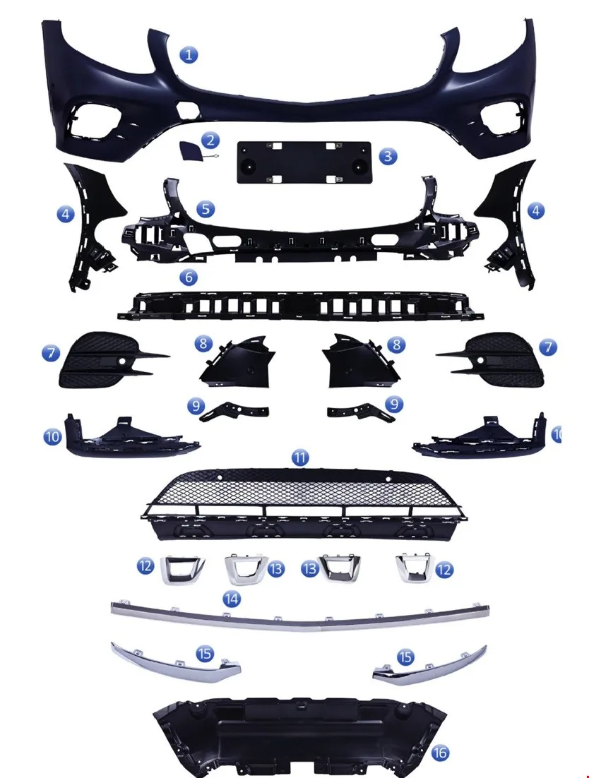 MERCEDES – ÖN TAMPON AMG SET GLC W253 2016-