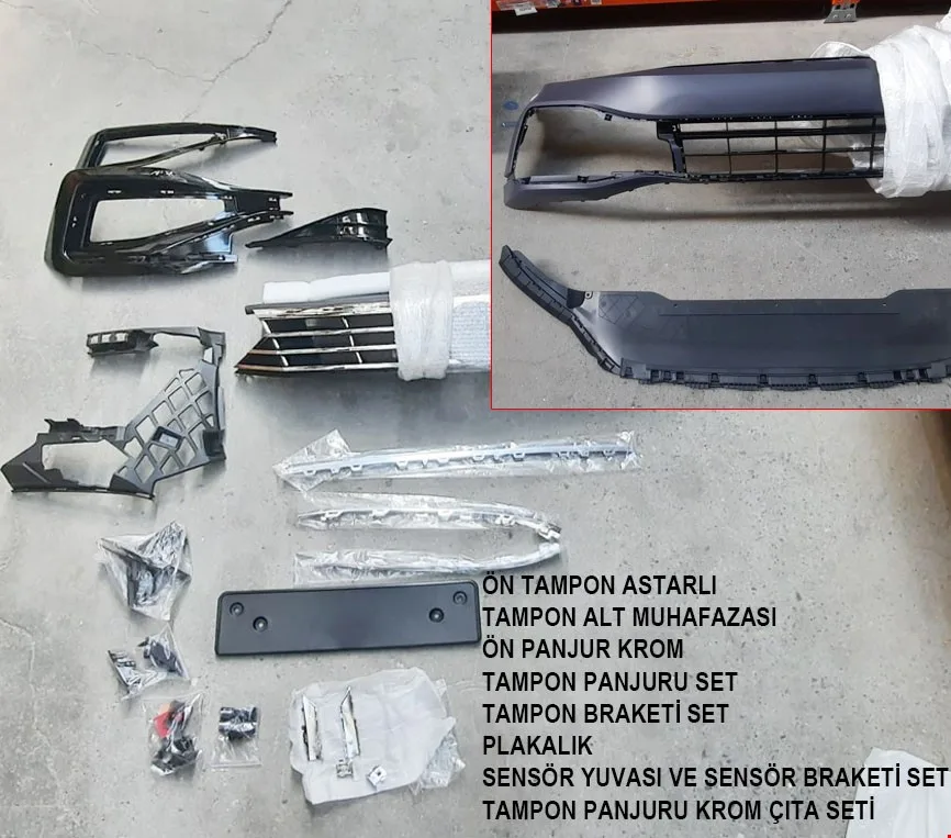 VOLKSWAGEN – PASSAT 2015- İÇİN B8.5 2020- RLİNE ÖN TAMPON SET