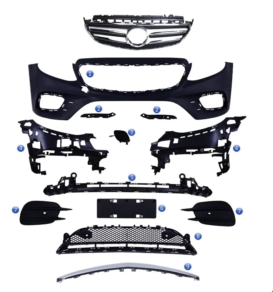 MERCEDES – ÖN TAMPON SET ( AMG PANJURLU ) W213 2016-