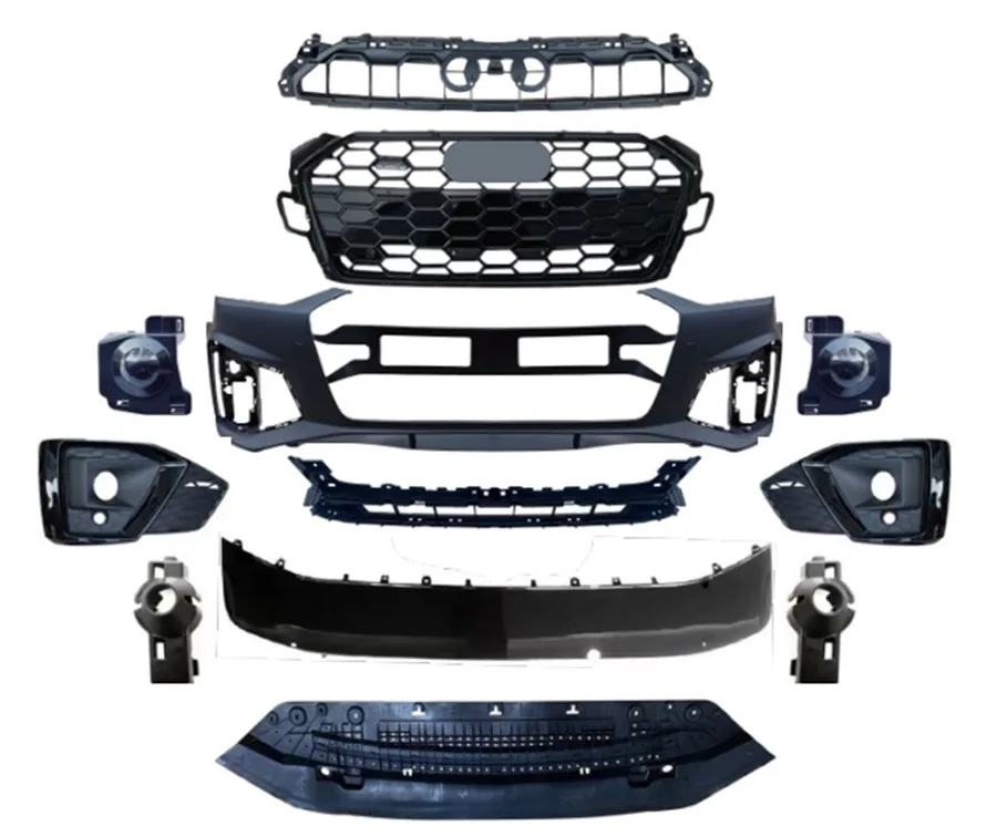 AUDİ – ÖN TAMPON SET S-LİNE SİYAH ( PANJURLU ) A5 2020-