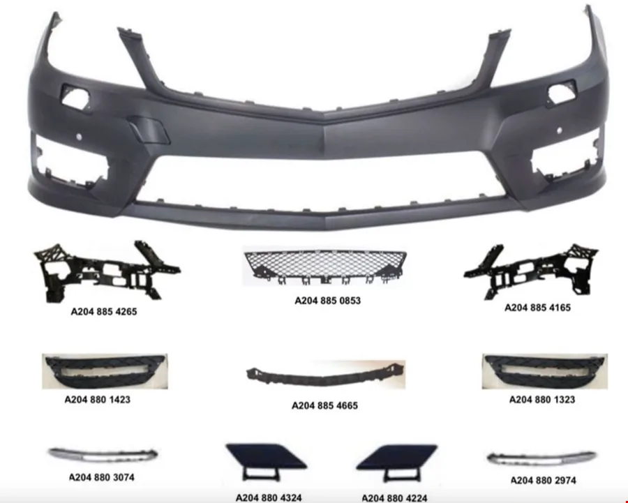 MERCEDES - ÖN TAMPON AMG SET (PANJUR VE LED HARİÇ) W204 2011-
